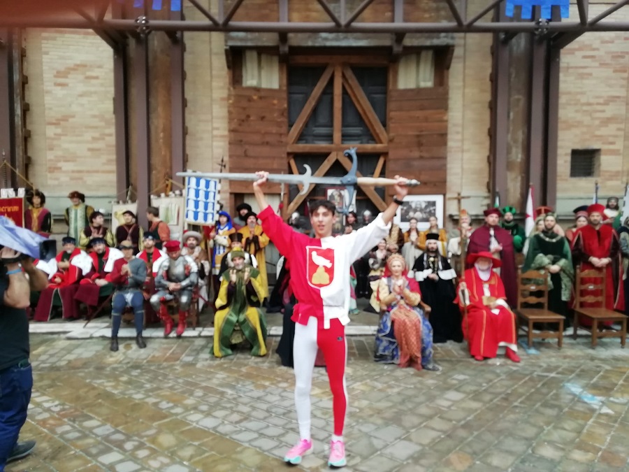 Giosuè Bonifazi con la spada