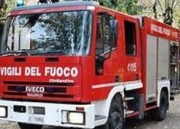 Incendio di sterpaglie lungo la provinciale 361 Septempedana