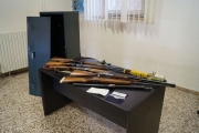 Ritrovate a Jesi dai carabinieri numerose armi rubate a Fermo