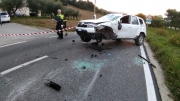 Incidente fra tre auto a San Severino