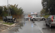 Scontro tra due auto nel quartiere Glorioso, San Severino