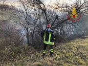 Incendio a Cusiano di San Severino
