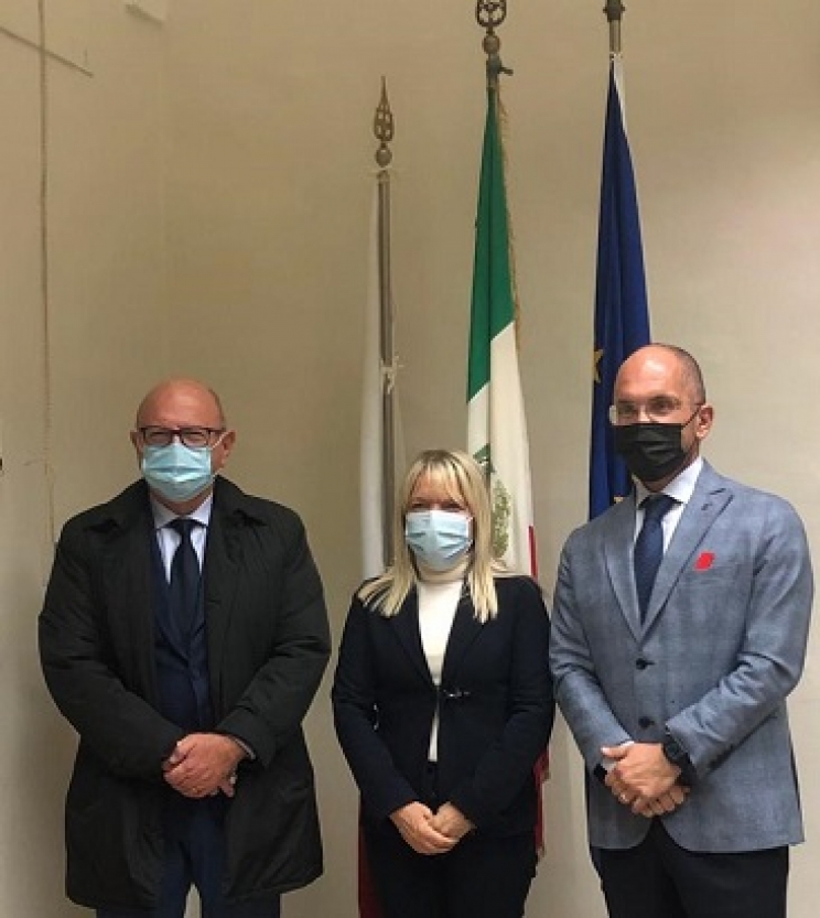 Il sindaco Piermattei incontra l&#039;assessore Castelli e il direttore dell&#039;Usr Babini