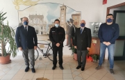 Pasqui incontra  il comandante della Stazione Carabinieri di Tolentino