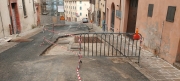 Lavori in via Venanzi, Falcioni: «Riapriremo la strada martedì prossimo»