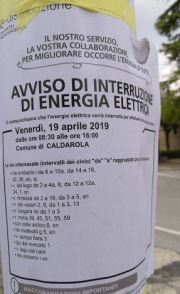 Caldarola: Venerd&igrave; Santo senza energia elettrica