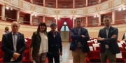 Silvia Mezzanotte e Carlo Marrale visitano il teatro Piermarini