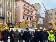 Camerino, partita la demolizione dell'edificio Albergo Roma e Cineteatro Betti