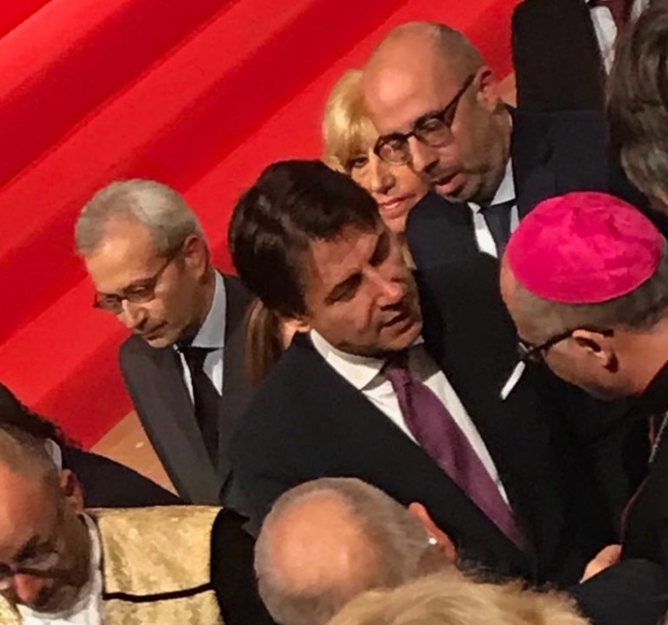 Il vescovo Massara incontra il Premier Conte
