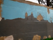 Sta prendendo forma il "murales" del quartiere Vallicelle. In azione il gruppo "La rinascita"