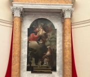 La Madonna con Bambino del Tiepolo esposta nella basilica di San Venanzio a Camerino