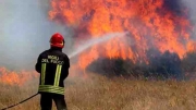 Fiamme in un campo