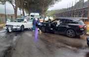 Incidente al parcheggio dell'ospedale di San Severino, ferita una donna incinta